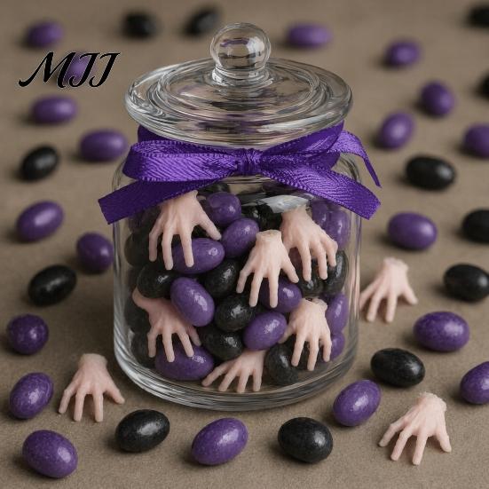 Halloween Crafting Supplies Mini Crawling Hand Ornaments, Realistic Palm Decor Props, Spooky Ornaments Props for Haunted House Party Micro Landscape