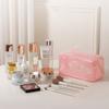Large Capacity Cosmetics Storage Bag Simple Travel Outdoor Portable Toiletries Storage Package Mesh Zipper Makeup Bags for Women