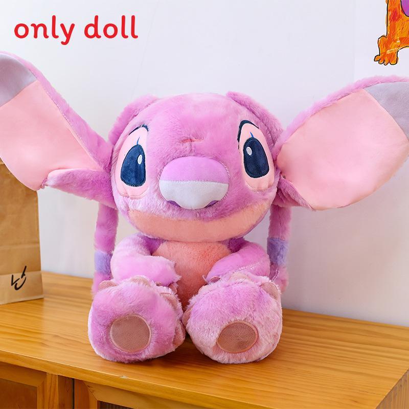 

Cute Cartoon Stitch Angel Plush Doll Toy For Kids And Collectors 50cm рожевий