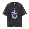Logo Trabzonspor T-shirt Attiva Divertente Taglia Moda Maniche Lunghe o Corte Americane Vintage Lavata Morbida Maglietta Per l'Uso Quotidiano