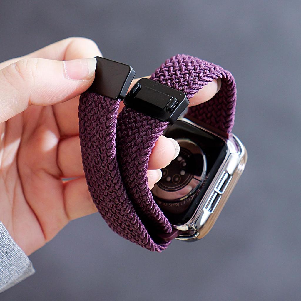 Magnetic Buckle Nylon Elastic Woven Band for Apple Watch Series 1/2/11
