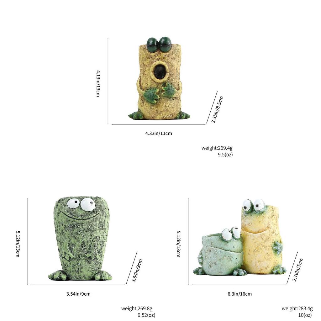 Cartoon Frosch Harz Dekoration Kreativ Lustig Haus Garten Pflanzgefäß Für Kinder Und Erwachsene