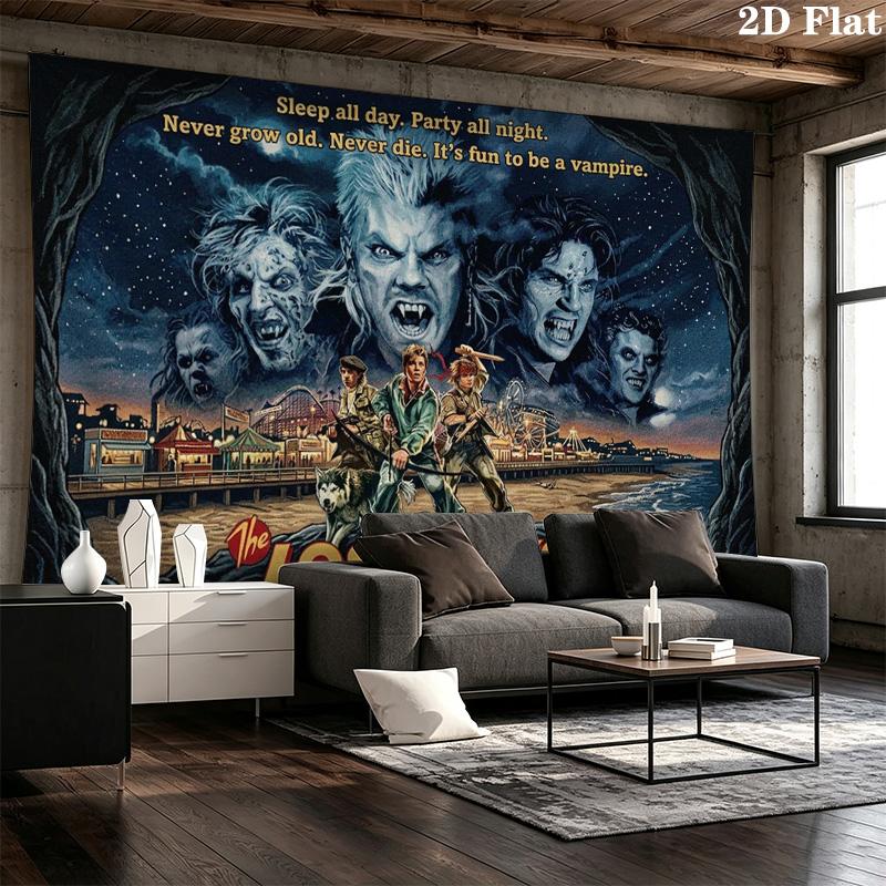 The Lost Boys Wall Tapestry Aesthetic Wall Hanging Printed Fabric Blanket Decorative Tapestries for Bedroom Living Room Home Decor
