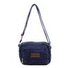 Klasická džínová ležérní malá taška přes rameno s více kapsami a nastavitelnými ramenními popruhy, peněženka na nulu, jednobarevná zábavná crossbody taška