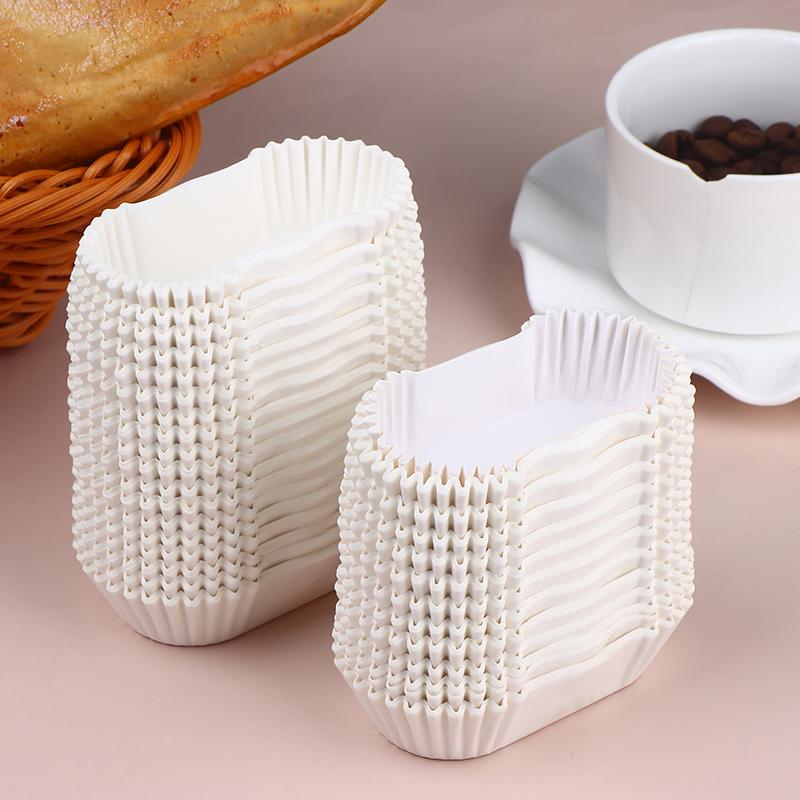 1000Pcs Baking Cups Oval Cake Paper Tray Grease Proof Cupcake Liners Boat Shape Baking Cups Muffin Cups For Kitchen Cupcake Case белый