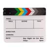 Colorful Clapperboard Large Panel Photography Prop Film Clap Slate Prop Decoration Director Film Clapboard Video Scene TV Movie