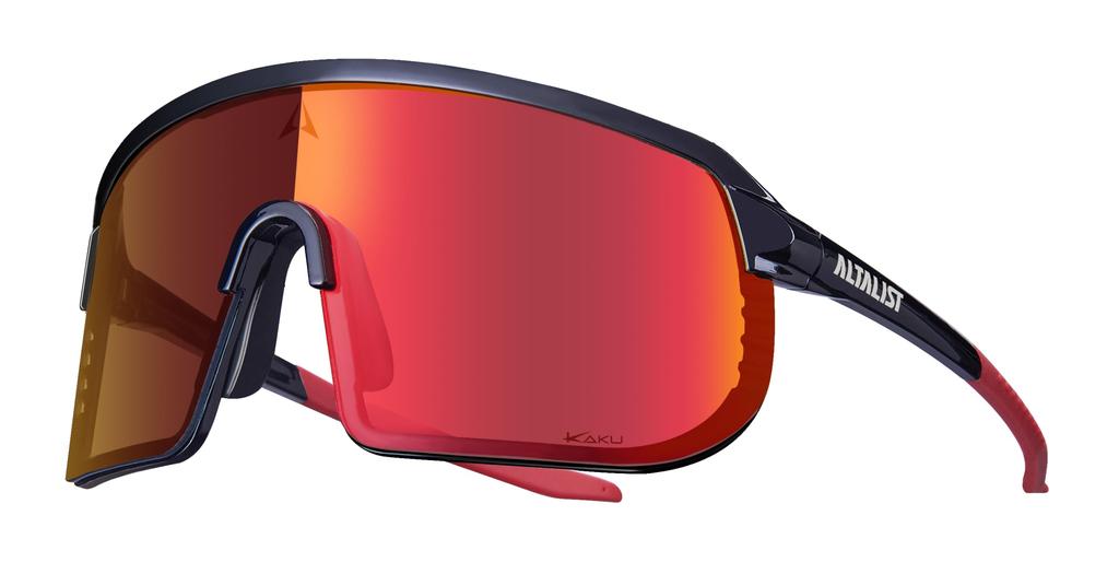 Altalist KAKU SP2 Photochromic Lens Frame Dark Red Mirror [ALTALIST] (Black Lens)
