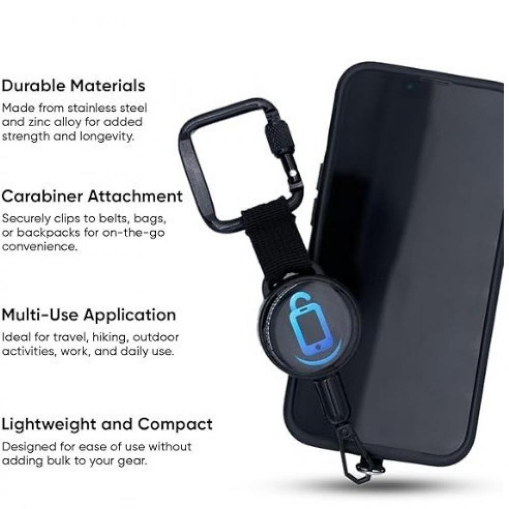 Retractable Anti-Theft Phone Holder Rope Cellphone Lanyard Strap Smartphone Case Safety Tether with Belt Clip Cellphone Lanyard 5
