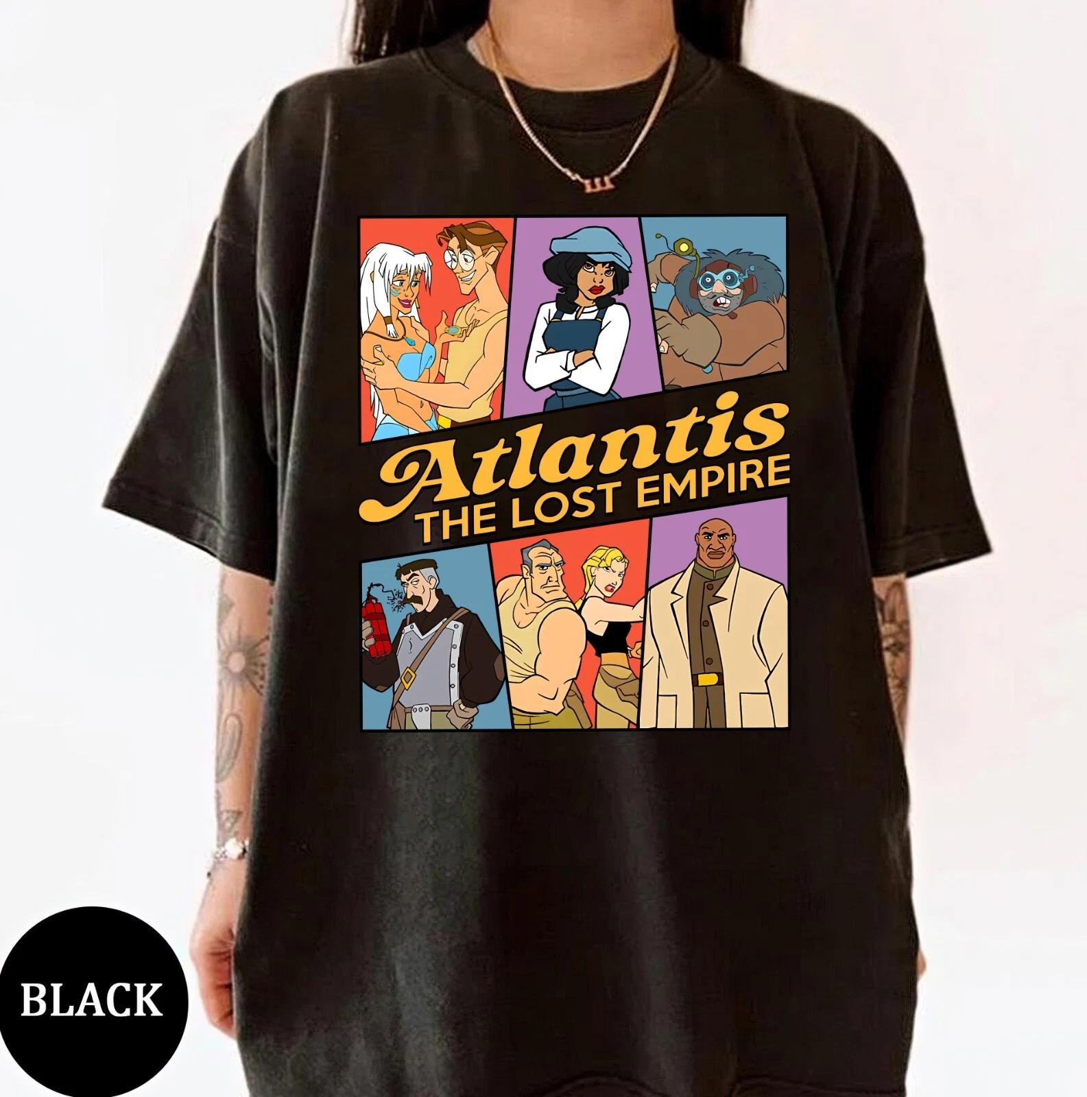 

Atlantis The Lost Empire Characters Kida Nedakh Milo Helga Unisex T-shirt M