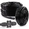 1/2" 13/16mm PVC Hose Garden Irrigation Auto Watering Pressure-Proof Black Main Tube Lawn Agriculture Orchard Car Wash Fitting