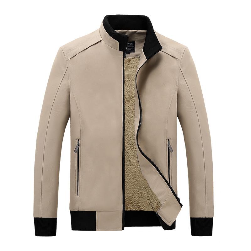 

Мужская куртка с джинсовым верхом, модная куртка из хлопкового флиса M хаки