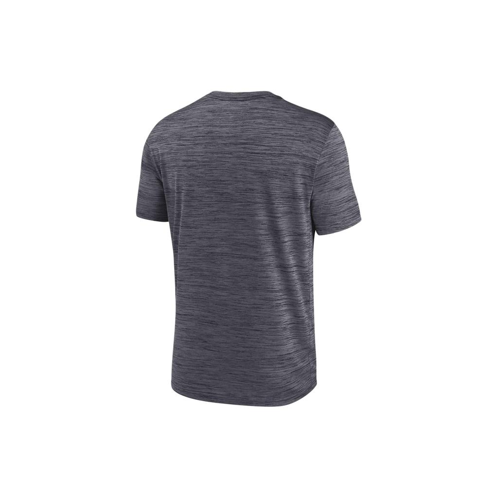 Nike Washington Nationals City Connect Practice Velocity Letter Print Pattern Crew Neck Short Sleeve T-Shirt Men Tops Dark-Gray NKM500AWTL-41G