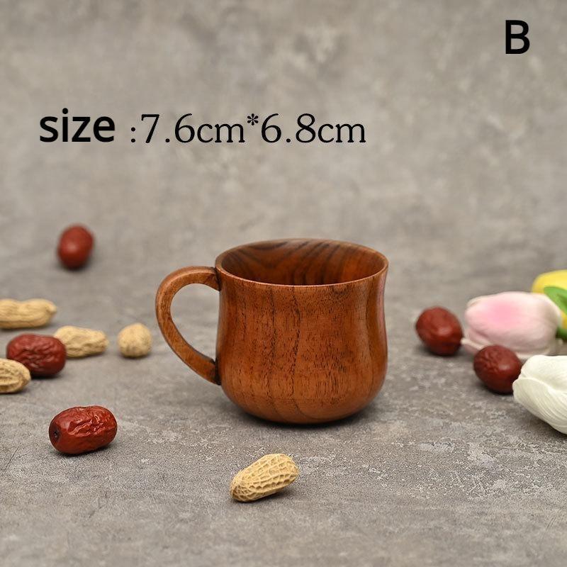 

1 шт. Деревянная кружка из кислого дерева для дома, устойчивая к высоким температурам, для чая, кофе, пива, кухонная посуда для бара, деревянная кружка для питья 50-400ml