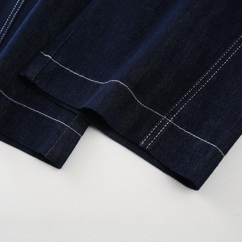 Dámské 2025 Tmavě modré džíny s vysokým pasem, volné rovné nohavice, retro, zeštíhlující