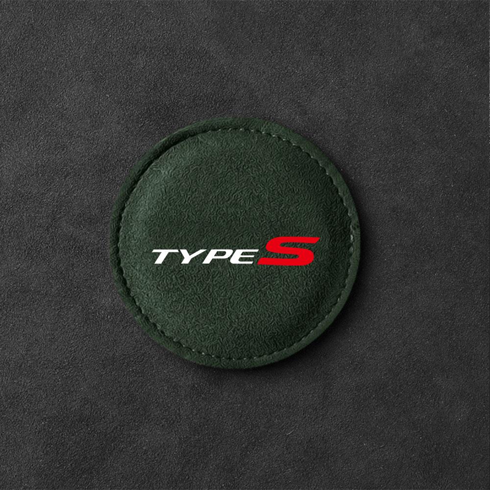 2Pcs Non-slip Car Water Cup Pad Fur Drink Coaster Holder For Honda Mugen Power Civic Accord Odyssey BBJ Jazz CRV Spirior Accessories