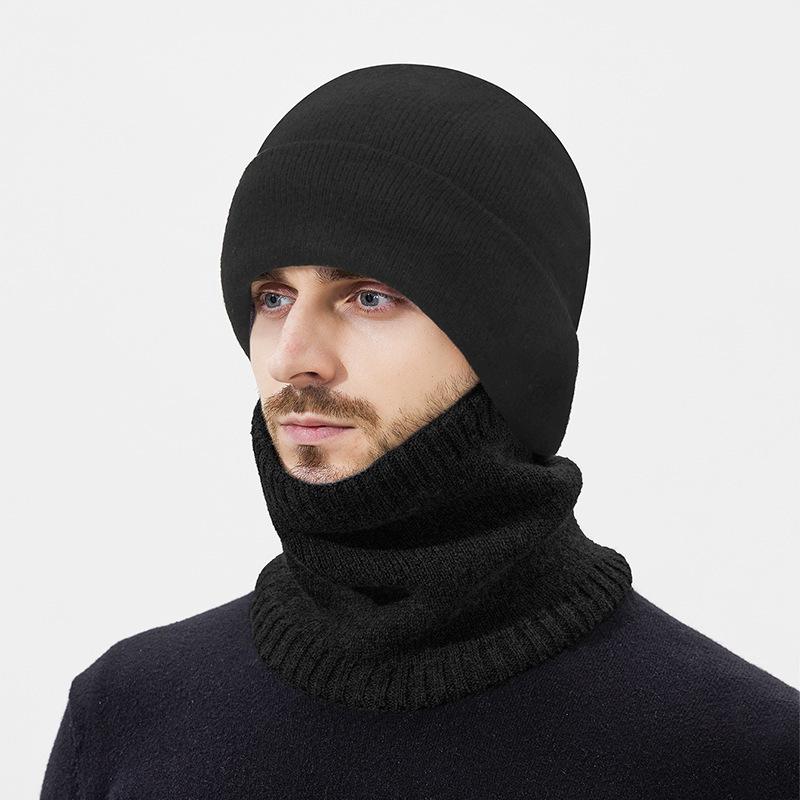Winter Anti-Cold Wool Knit Hat with Ear Protection, Unisex for Outdoor Cycling & Skiing, Plus Velvet Yarn for Extra Warmth