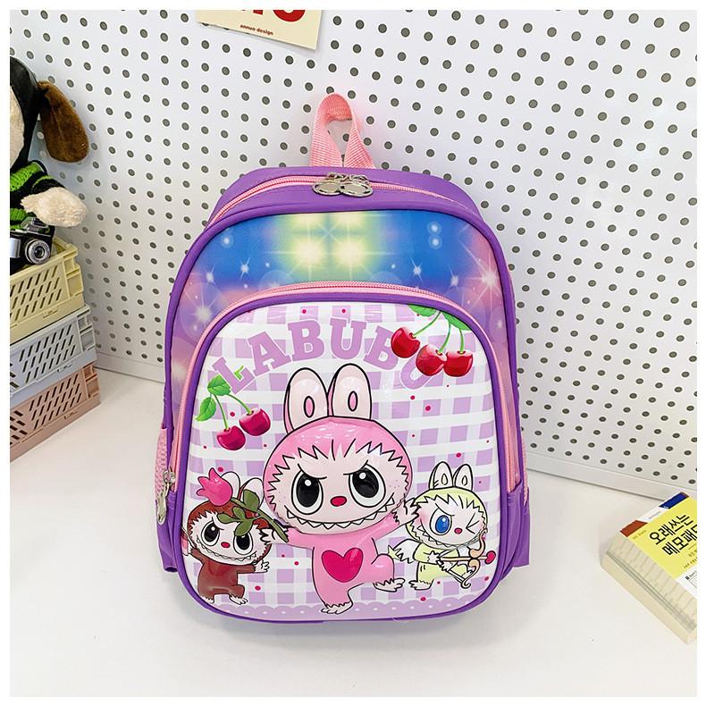 Labubu Children's Backpack In Cute Heart Bunny Design Spacious And Stylish For Kids