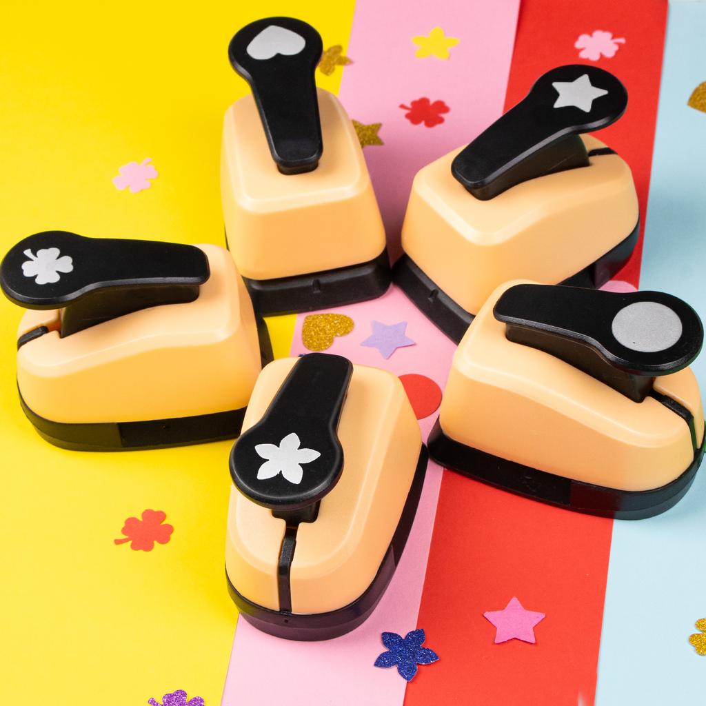 5 pcs Paper cutter for crafts Hole Puncher Punches Tool Set Circle Flower Paper Shapes Hole for card making custom scrapbook
