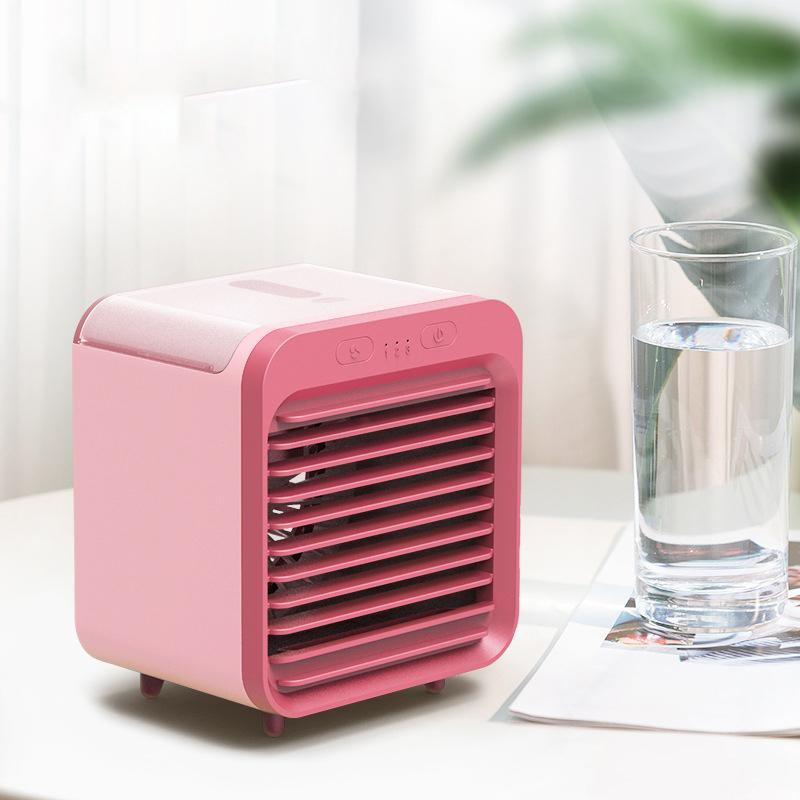 Portable Usb Chargeable Mini 3 Gear Air Conditioner Cooler Fan Air Conditioner Air Cooling Office Desktop Fan Parts
