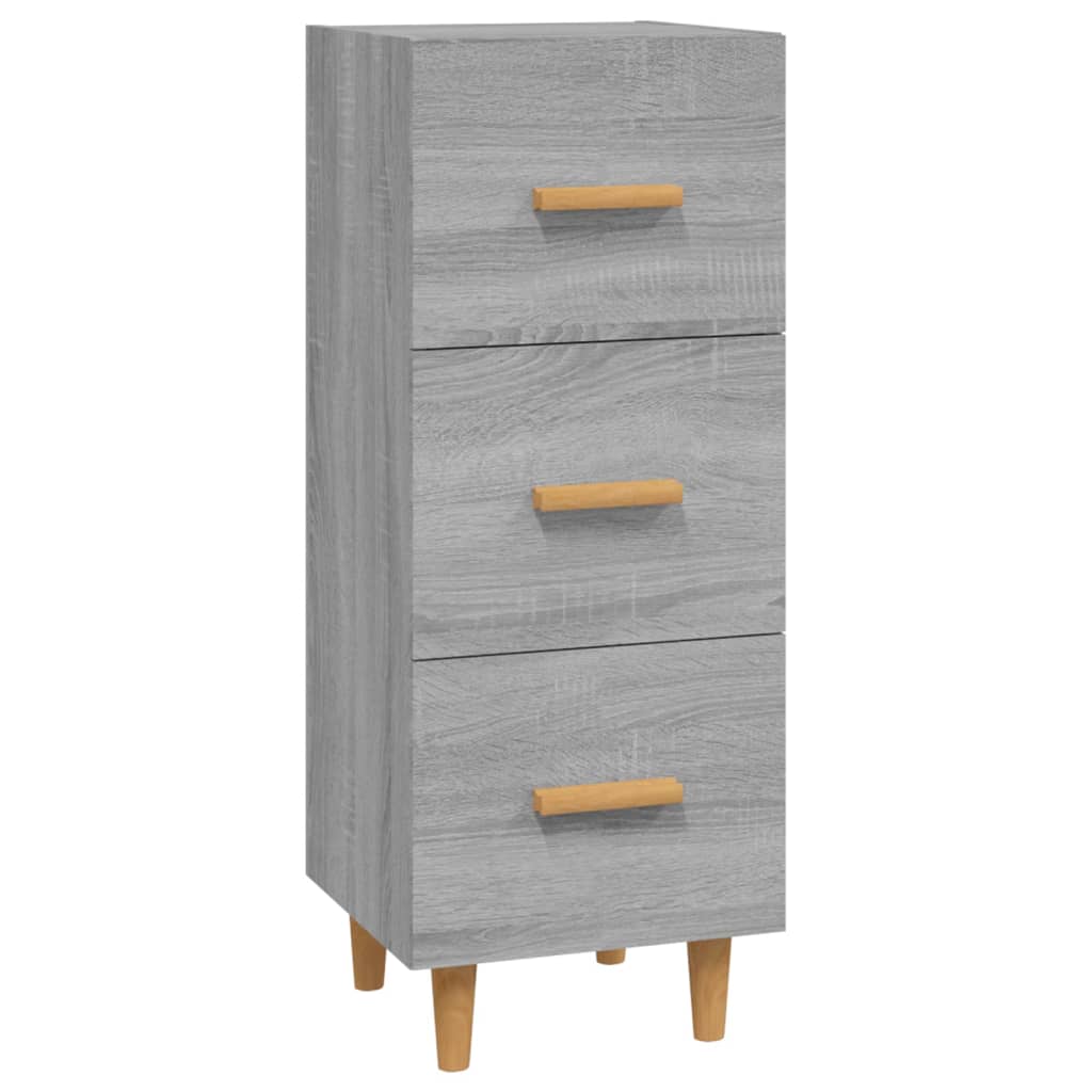 Sideboard in Grey Sonoma 34.5 x 34 x 90 cm engineered wood