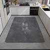 Thickened Kitchen Mat Made of Diatomaceous Earth Material, Absorbent, Non-slip, and Wear-resistant; Can Be Cut To Size and Used for Full Coverage