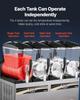 Slushie Machine, 12L/3.17Gal X 4 Tank Commercial Slushy Maker, Frozen Drink Maker with Self-Cleaning, Margarita Machine for Restaurants Bars Party for