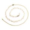 Multilayer Beaded Waist Chain for Dress Boho Body Jewelry Pearl Thin Waist Chain Waist Accessories Elegant Floral Belly Chain