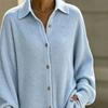 2026 Damen Eleganter Einfarbiger Knopf Langarm Woll Cardigan Pullover
