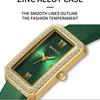 Luxury Fashion Women Quartz Watch Green Dial Student Ladies Diamond Watches for Woman Waterproof Wristwatches Reloj Mujer