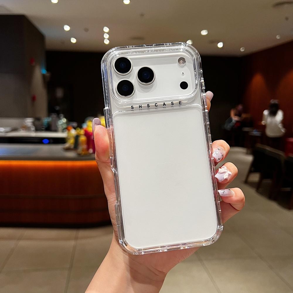 

New 3 In 1 Transparent All Round Protect Phone Case For iPhone 17 Air 16 15 14 Plus 13 12 Mini 11 Pro Max Soft Shockproof Cover iPhone17 Pro
