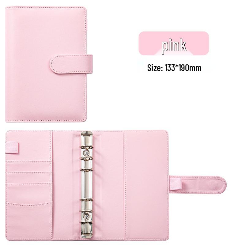 Cross-Border A6 Macaron Cash Budget Notebook with Creative Labelable Journal Binder