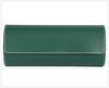 Green Submariner Leather Watch Box: Dustproof, Portable Protection for 1-3 Watches