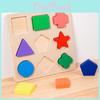Wooden Shape Recognition Puzzle Board For Toddler Early Education Interactive Toy