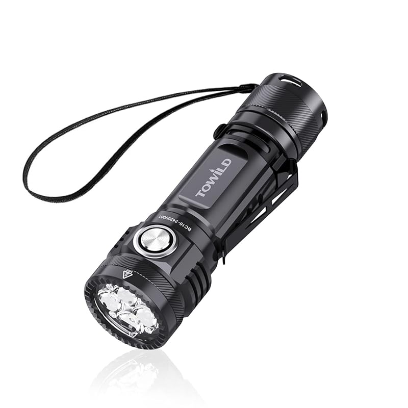 

edc flashlight flash light handy light 4000 lumens super bright powerful flashlight 5000mAh 5 lighting modes USB-C rechargeable IPX8 waterproof small