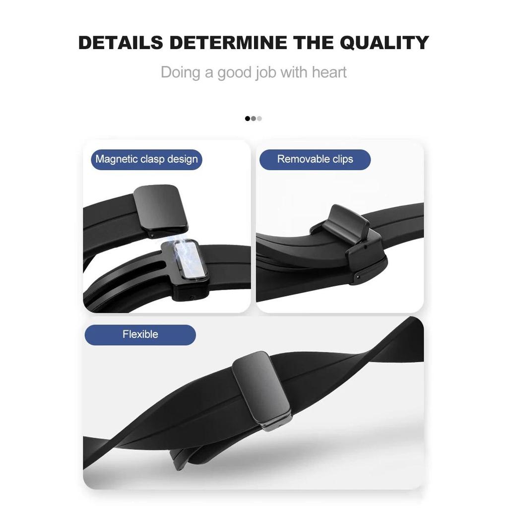 Silicone Wristband for Xiaomi Redmi Watch 4 5 Smart Strap Replacement Corre Magnetic Bracelet Mi band 9 Pro Mi band 8 Pro Band