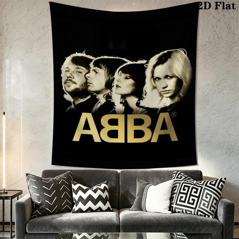 ABBA Wall Tapestry Aesthetic Wall Hanging Printed Fabric Blanket Decorative Tapestries for Bedroom Living Room Home Decor