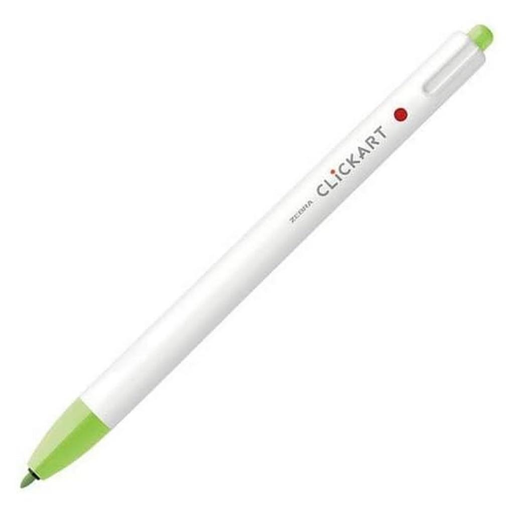 Zebra Color Pen Clickart Light Green WYSS 22 LG Knock-Style Water-Based