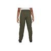 Nike Solid Color Lace-Up Multi-Pocket Design Sports Casual Pants Kids pants Khaki-Green FD2951-325