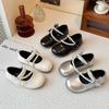Soft-Soled Pearl Princess Bow Shoes - 2026 Spring/Autumn Lightweight Toddler Girls' Leather Shoes