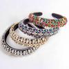 Europäische und amerikanische Mode Kristall Haarband Damen Barock Schwamm Strass Stirnband Haarschmuck