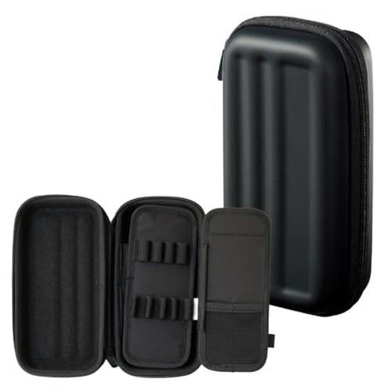 Lihit Lab XCOA Hard Shell Pen Case Jet Black A3802-24