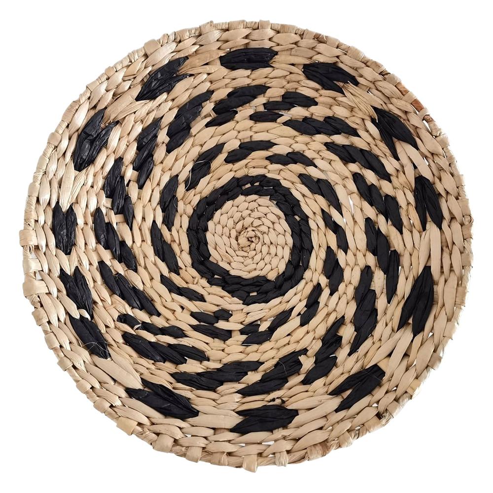 Boho Woven Wall Basket Decor Seagrass RusticNatural Round Wall Hanging Baskets for Bedroom Livingroom Home Wall Art Decoration
