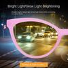 Cat Eye Brightening Night Vision Reading Glasses Lady's Fashion Anti Blue Light and UV Protection Far Sight Eyeglasses Diopter