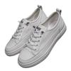 Leather shallow mouth flat bottom white shoes women's new spring and summer breathable casual one-pedal nurse shoes
