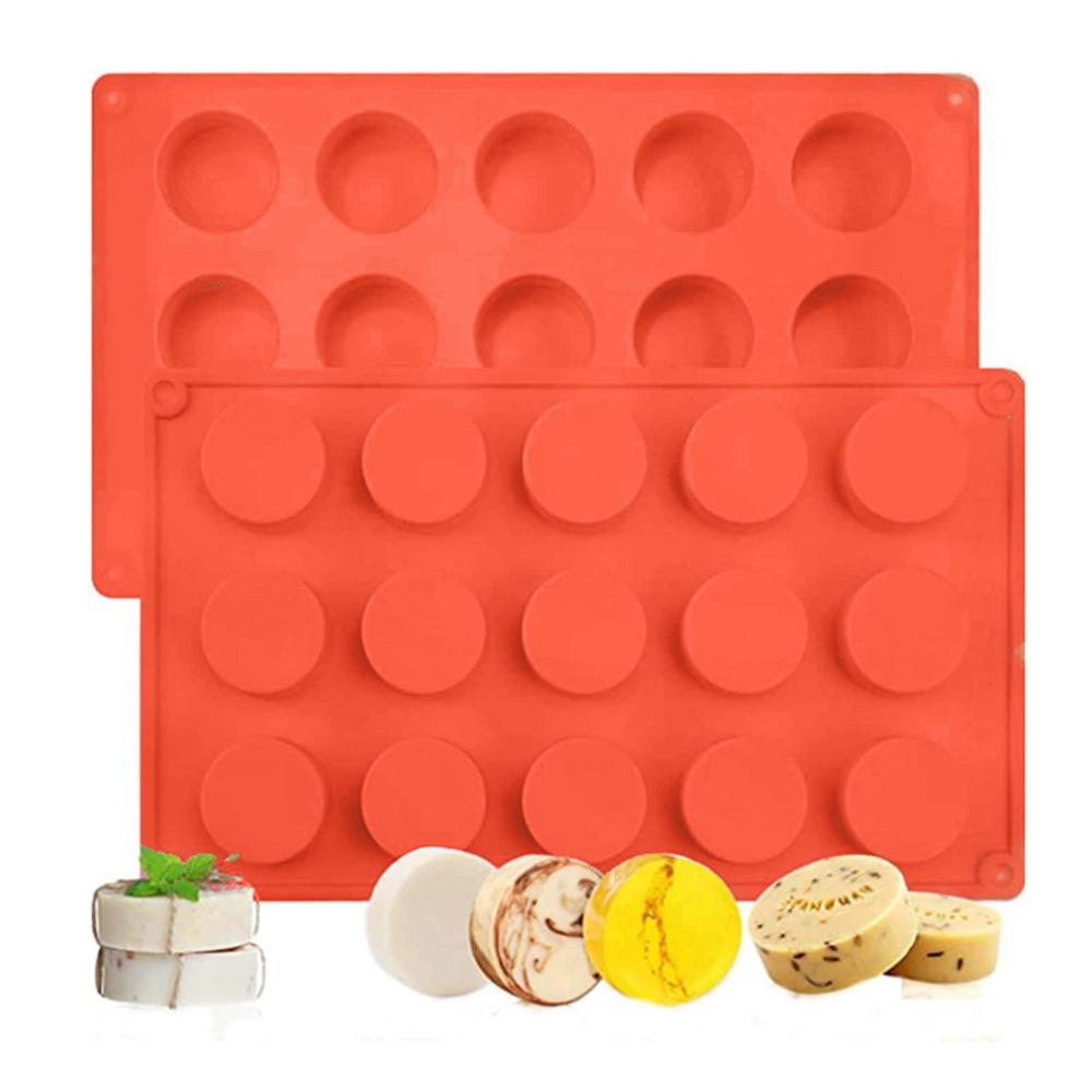 1 Pc 15 Medium Cylindrical Mousse Cake Mold Round Sandwich Silicone Mold Small Eardrum Dessert Fondant Baking Mold