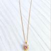 Used Swarovski Swarovski One pendant necklace rose gold heart cut