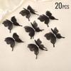 Gradient Color Organza Fabric Butterfly Appliques 10/20pcs Translucent Chiffon Butterfly For DIY Sewing Craft Decoration 5cm
