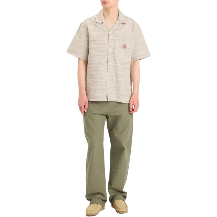 Carhartt WIP Short Sleeve Gellar Stripe Shirt With Square Pocket Men Shirts I035569-30F-02