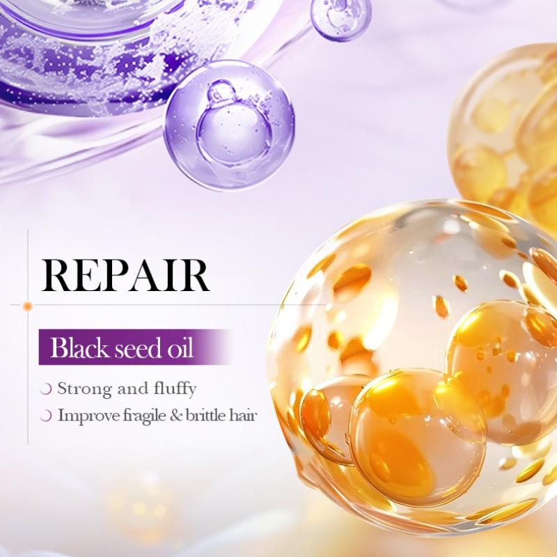 Onion Black Seed Oil Shampoo 500ml Nourishing Fluffy Anti-Dandruff Shampoo