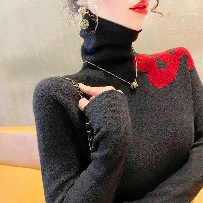 High Neck Sweater for Women In Autumn and Winter New Base Shirt Fashionable and Stylish Pullover Inner Layer Women Outerwear